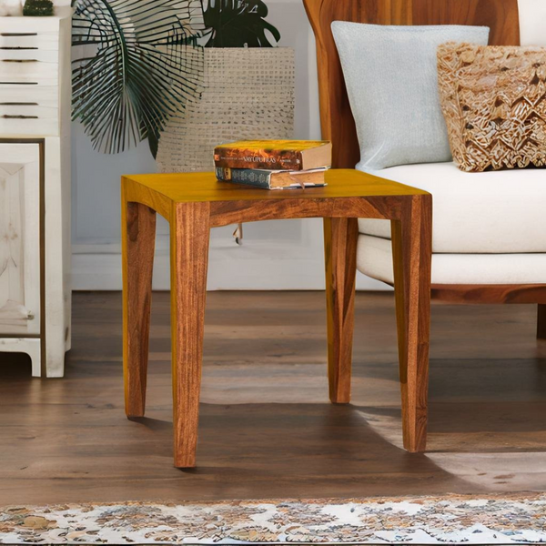 sheesham wood side table