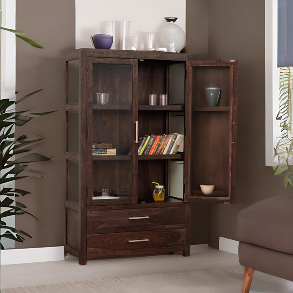 Classic Sheesham Wood Crockery/Display Unit