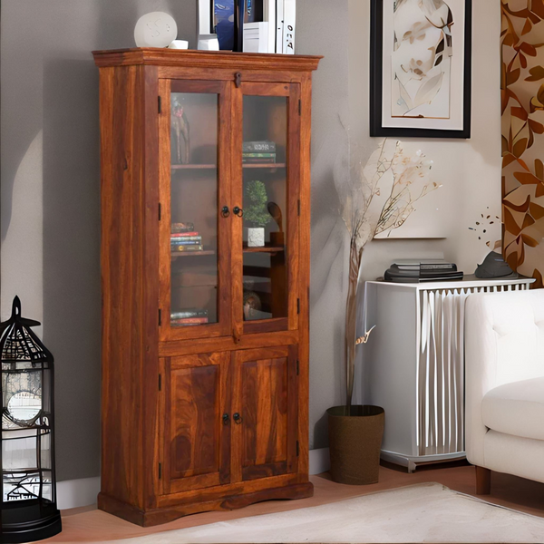 Classic Sheesham Wood Crockery/Display Unit