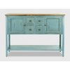 Mango Wood Console Table with Storage - 4 Drawers 2 Shelves