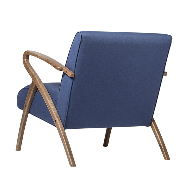 Classic Sheesham Upholstered Wood Arm Chair