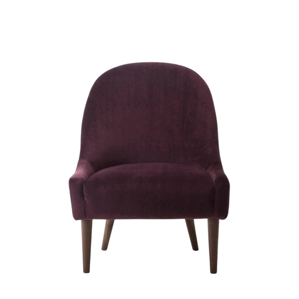Sheesham Wood Upholstered Fabric Accent Chair