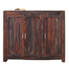 Classic Sheesham Wood 3 Door Shoe Rack