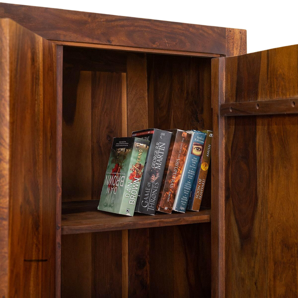 Classic Sheesham Wood 4 Doors and 2 Drawers Large Wardrobe