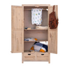 Classic Sheesham Wood 2 Drawers and 2 Doors with Shelves Wardrobe