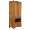 Classic Sheesham Wood 1 Drawer and 2 Doors with Shelves Wardrobe