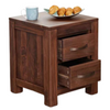 Classic Sheesham Wood 2 Drawers Side Table