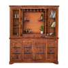 Colonial Acacia Wood Natural Finish Bar Cabinet