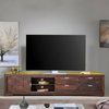 Classic Sheesham Wood 4 Drawers, 1 Door Shelf, and 2 Dash Large TV Unit