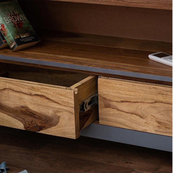 Sheesham Wood TV Unit ( 3 Drawers and 1 Large Open )