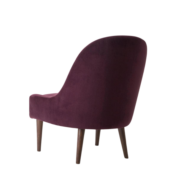 Sheesham Wood Upholstered Fabric Accent Chair