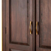 Handcrafted and stylish Acacia Wood Wardrobe - 2 Doors