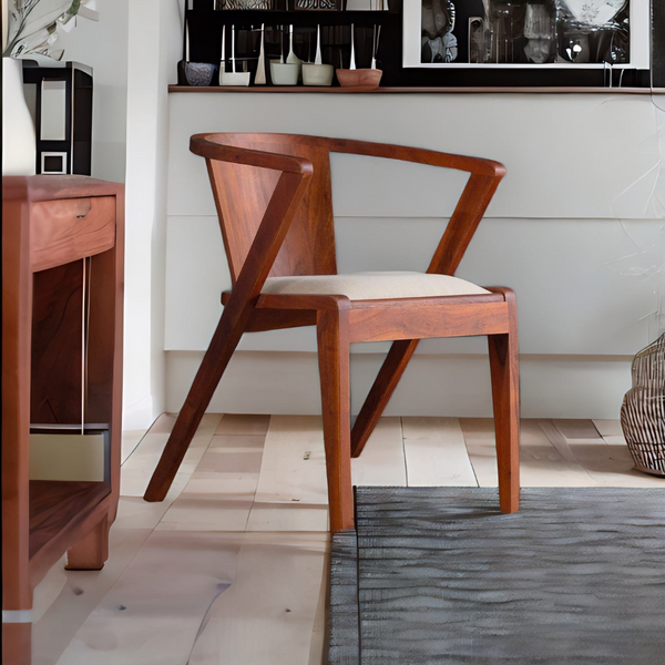 Colonial Acacia Wood Arm Chair