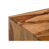 Square Wood Coffee Table ( 2 Open Shelves )