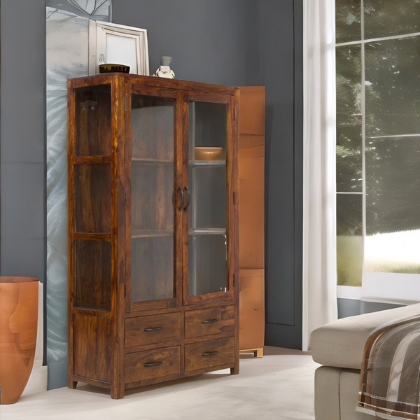 Classic Sheesham Wood Crockery/Display Unit