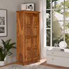 Classic Sheesham Wood 2-Door 3 Shelves Wardrobe