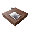Compact Sheesham Wood Natural Coffee Table