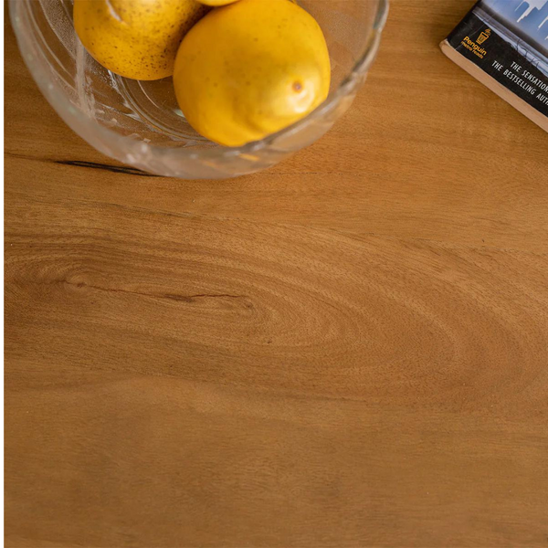 Handcrafted Solid Wood Circular Coffee Table