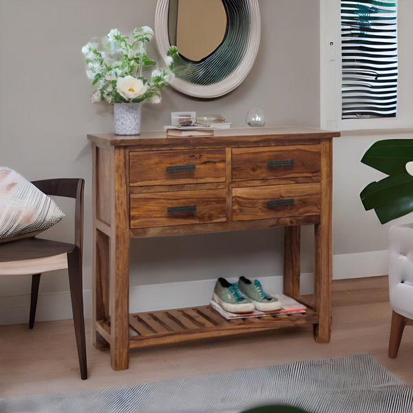 large console table, wooden console table
