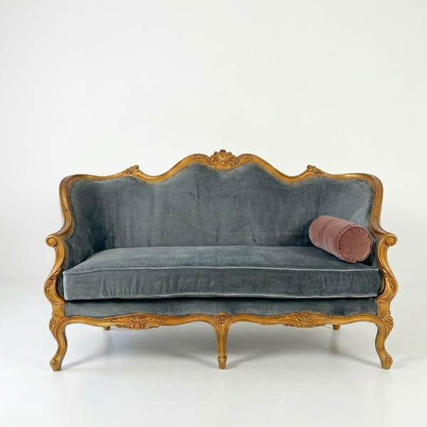 Valladolid Velvet French Style 3 Seater Sofa
