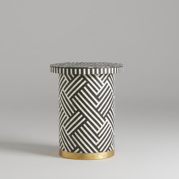 Acrylic inlay side table