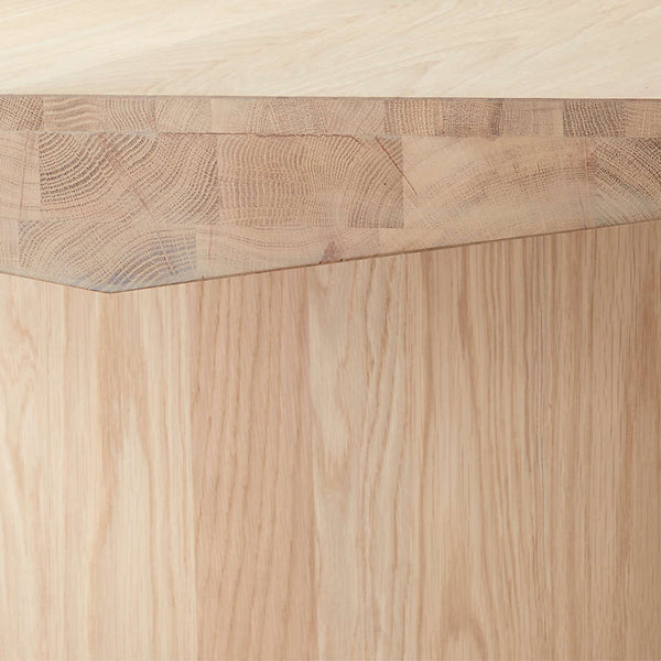 Modern Solid Wood Dining Table In Lime Finish