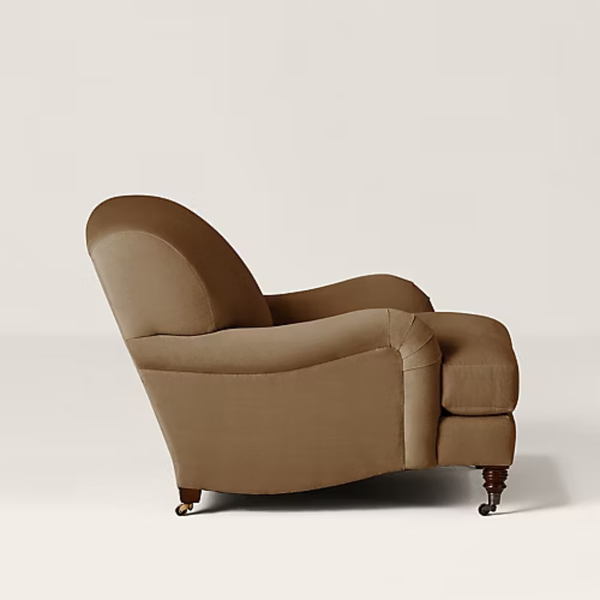 Ventspils Solid Wood Velvet Sofa