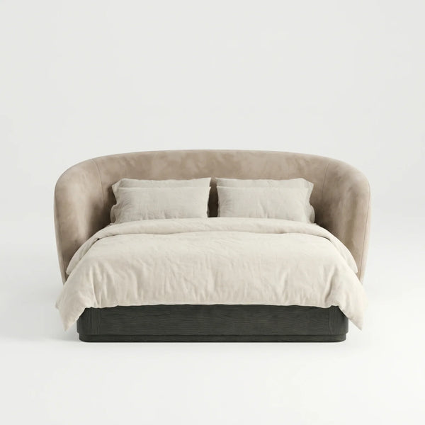 Vianden Solid Wood Modern Bed-All Sizes