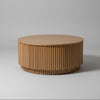 Victoria Round Natural Finish Coffee Table