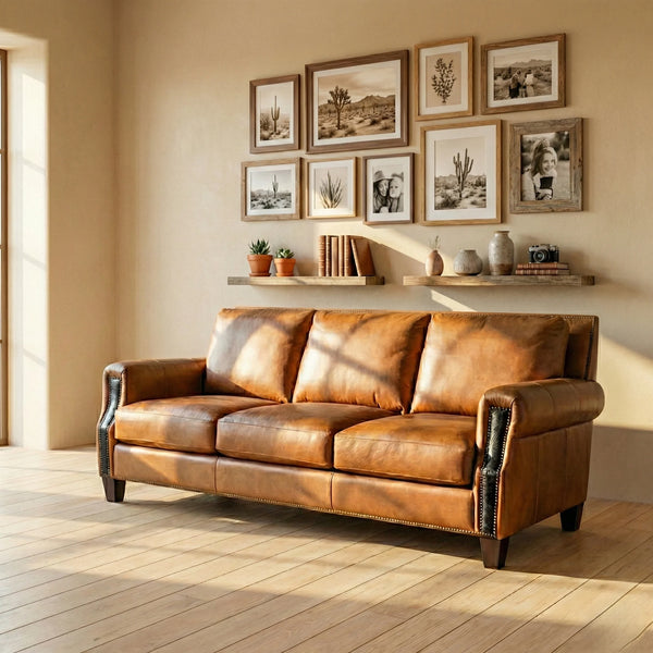 Vienna 3 Seater Leather Sofa