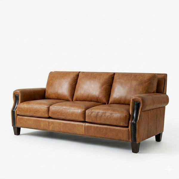 Vienna 3 Seater Leather Sofa