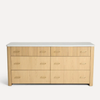 Villarrica Oak Wood & Marble Chest Of Drawer