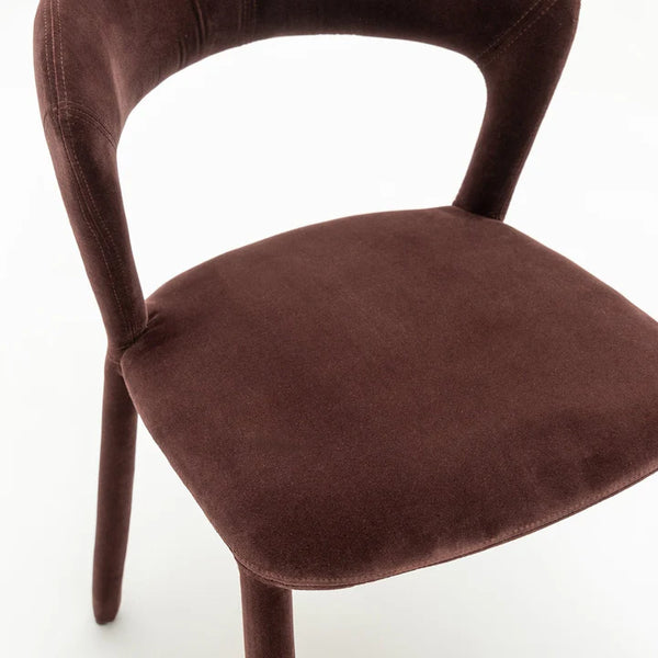 Villarrica Solid Wood & Velvet Fabric Dining Chair