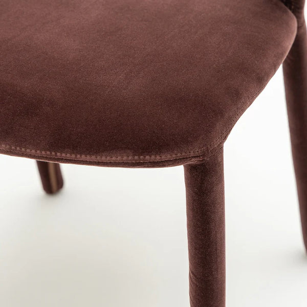 Villarrica Solid Wood & Velvet Fabric Dining Chair