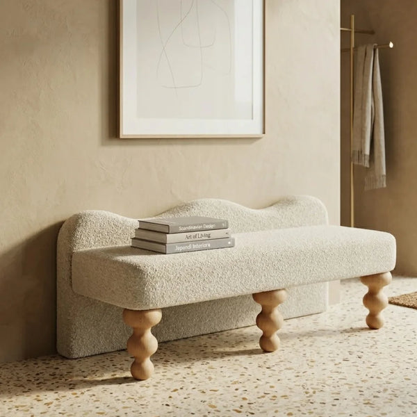 Viola Luxury Boucle Upholstery Bench