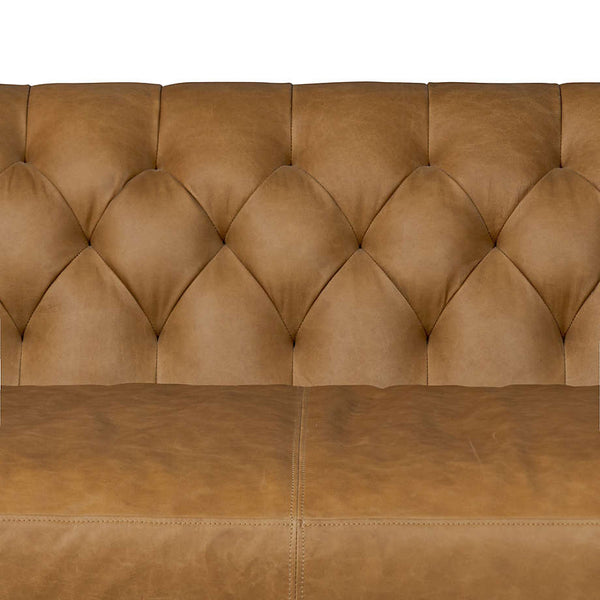 Viola Luxury Chesterfield Leather 4- Seater Sofa