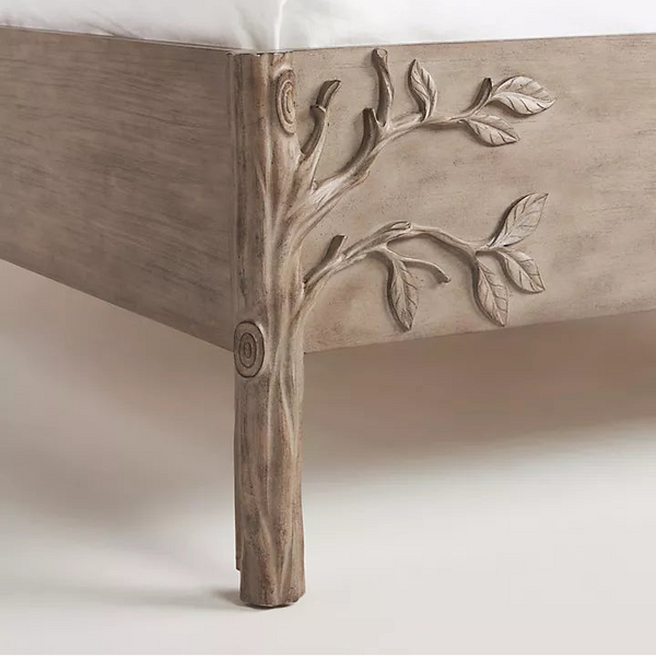Viola Luxury Hand Carved Solid Wood Bed - All Sizes