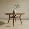 Viola Solid Teakwood Round Dining Table Set – 4 Seater, 6 Seater – All Sizes