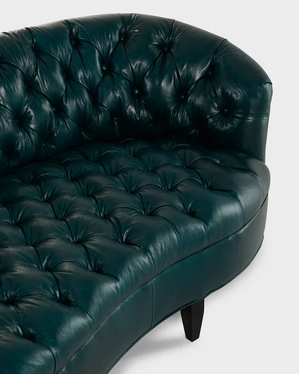 Violet Tufted 4- Seater Leather Sofa