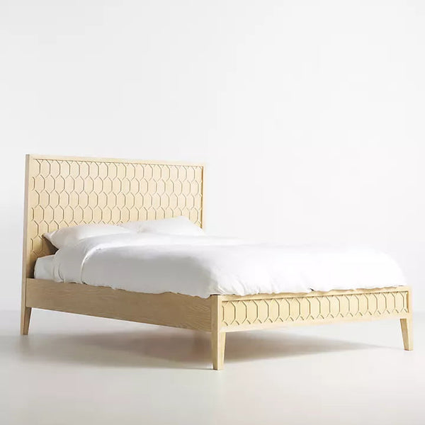 Virginia Hand Carved Wooden Bed-All Sizes