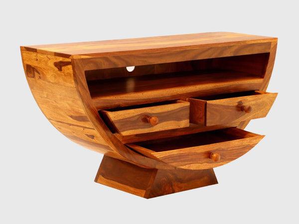 Classic Sheesham Wood T.V. Unit