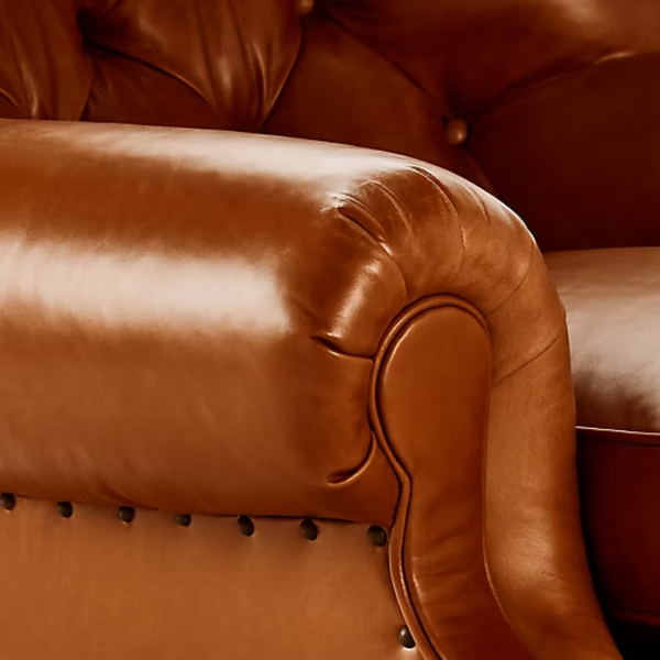 Volos Genuine Leather Sofa