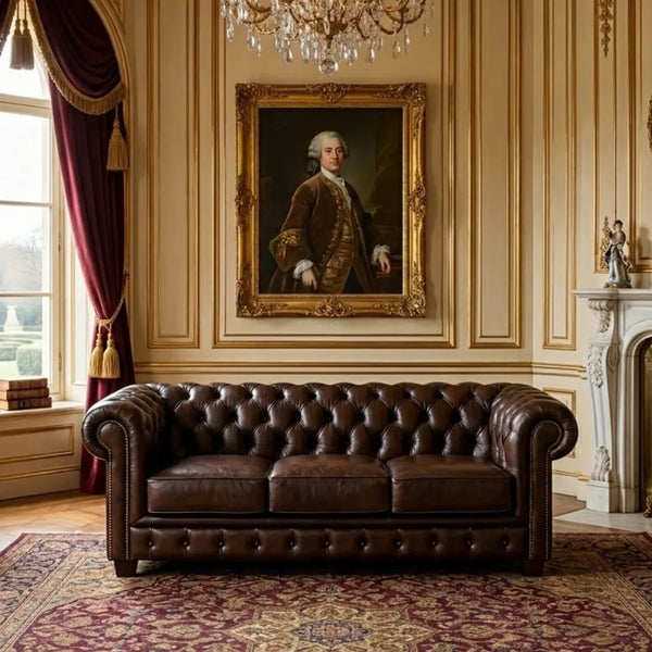 Warwick Classic Leather Sofa