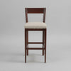 wooden cafe stool, wood cafe stool