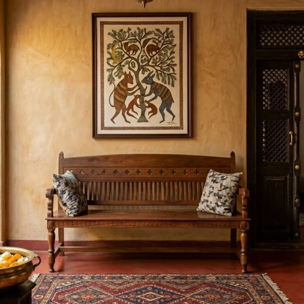 Westdene Solid Sheesham Wood Seating Bench