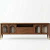 Widnes Solid Wood Tv Unit In Brown Finish