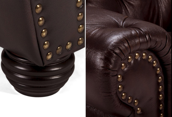 Windsor Crest 2 Seater Leather Sofa