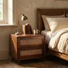 Worcester Rattan Sheesham Wood Bedside Table