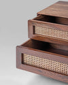Worcester Rattan Sheesham Wood Bedside Table