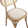 Classic Set Of 2 Rattan Solid Wood Dining Chair - Natural Finish